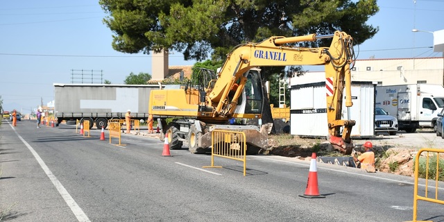 Obras en el polgono de la carretera de Onda