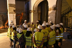 Visita dels alumnes del Grau d'Arquitectura Tcnica de la UJI a les obres del Gran Casino