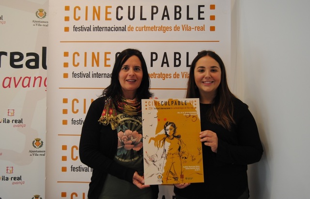 Anna Vicens y Sonia de la Vega, en la presentacin de Cineculpable 2019 