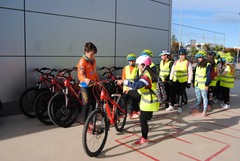 Actividades del Aula ciclista en el colegio José Soriano