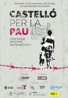 Cartell del projecte 'Castell per la Pau'