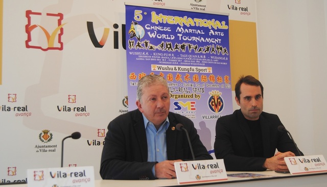 Javier Serralvo i Rubn Solera, en la presentaci del Campionat d'Arts Marcials Xineses 