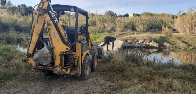 Trabajos de reparacin del paso de la Pila