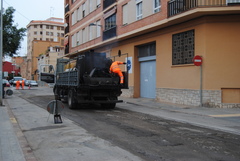 Trabajos de mantenimiento en la calle Furs de Valncia _1