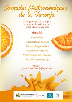 Cartel de las II Jornadas Gastronmicas de la Naranja 