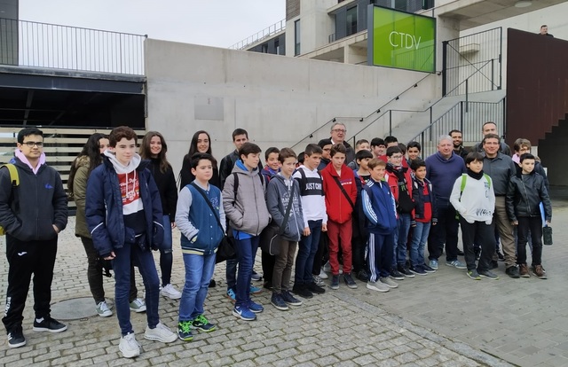 Participants en la jornada de tecnificaci d'escacs al CTE 