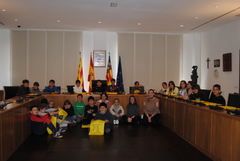 Escolars del collegi Cervantes 