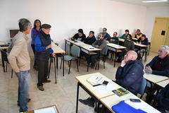 Visita de l'alcalde i el regidor d'Agricultura al curs d'agricultura ecolgica 