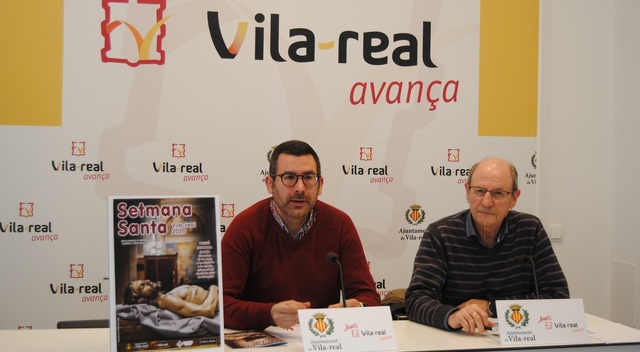 El concejal de Turismo, Diego Vila, y el presidente de la Junta Central de Semana Santa, Pascual Sanz