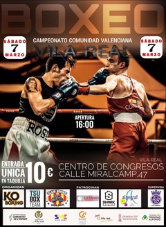 Cartel de la velada de boxeo