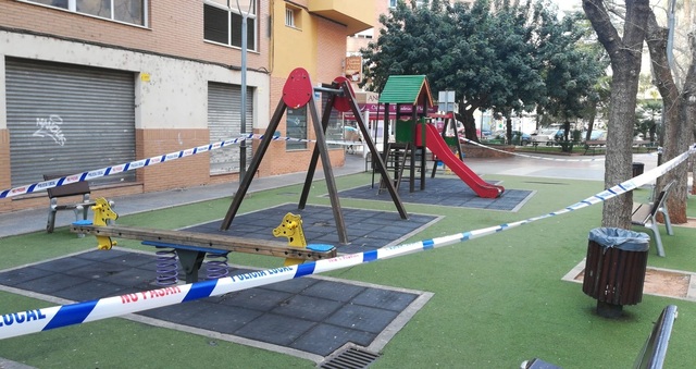 Precinto de parques y zonas de recreo por la crisis sanitaria del covid-19