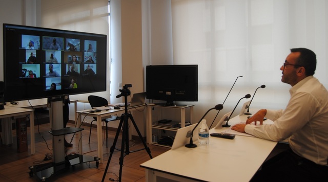 El alcalde se ha reunido por videoconferencia con los miembros del equipo de gobierno