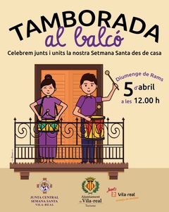 Cartell de la tamborada als balcons