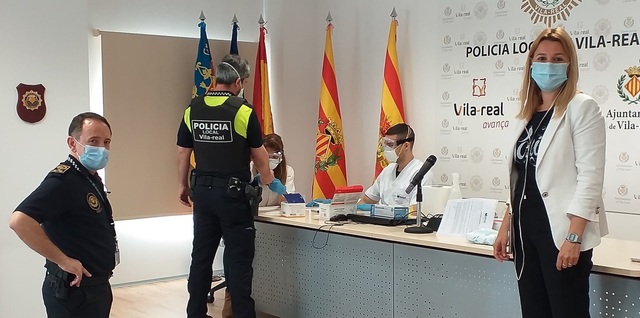 Realitzaci de test rpids de COVID-19 a Policia Local i Protecci Civil 