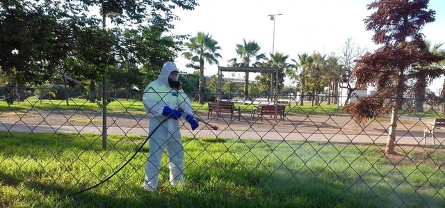 Trabajos limpieza parque canino Maiorasga