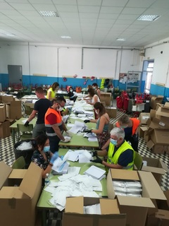 Vila-real reparte 150.000 mascarillas entre la ciudadana y colectivos gracias a la labor de ms de 150 voluntarios, colaboradores y empleados municipales 