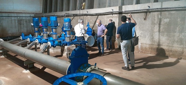 Visita al depsit regulador del polgon de la carretera d'Onda