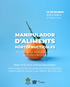 Curs de manipulador d'aliments hortofructcoles