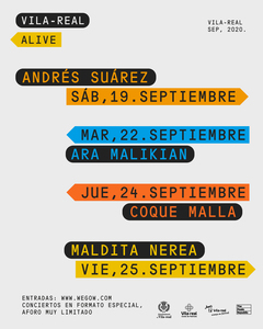 Cartel del ciclo de conciertos Vila-real Alive_1