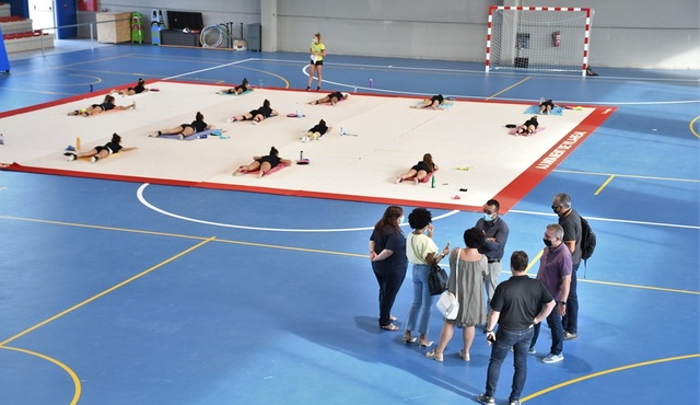 Visita a los entrenamientos en el pabelln Campi Llorens_1