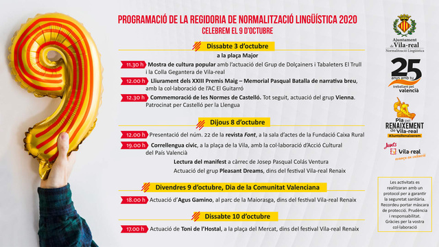 Programacin con motivo del 9 d'Octubre