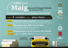 Actes del lliurament dels Premis Maig Memorial Pasqual Batalla