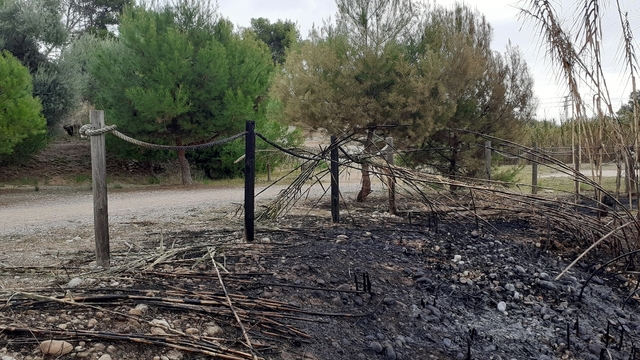 Incendio en el paisaje protegido del Mijares