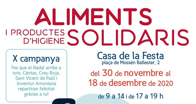 CampCampanya d'aliments solidaris de la Junta de Festes