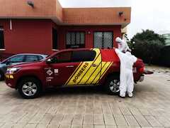 Desinfeccin por parte del Consorcio Provincial de Bomberos