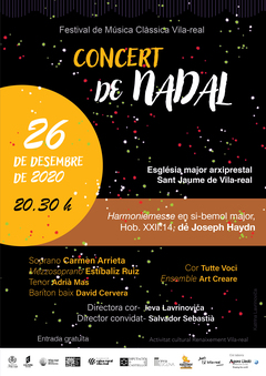 Cartel del Concierto de Navidad