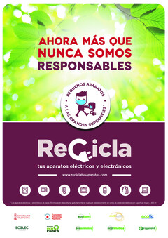Cartell de la campanya 'Recicla els teus aparells'