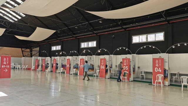 Centro de vacunaciones habilitado en el Centro de Congresos de Vila-real