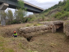 El Consorci gestor del Paisatge Protegit de la Desembocadura del riu Millars finalitza els treballs de desbrossament de l'antic assut dels Corrents del segle XVII