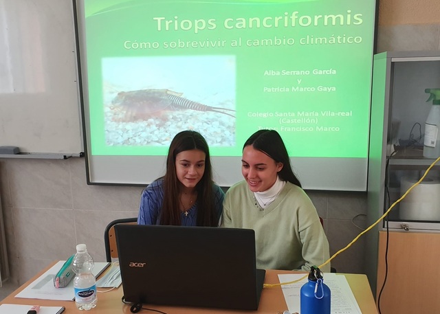 Alba Serrano i Patricia Marco, alumnes de l'IES Santa Maria