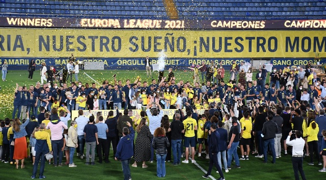 Celebracin de la Europa League del Villarreal