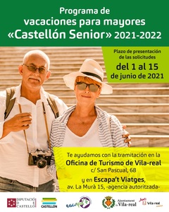 Campaa para tramitar el programa de vacaciones para mayores Castelln Snior_1