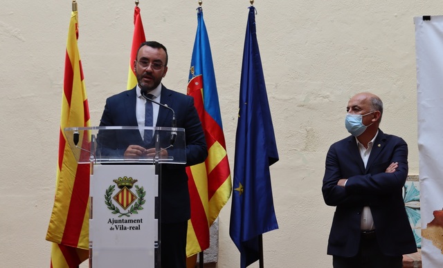 Rueda de prensa del alcalde, Jos Benlloch, y el concejal de Servicios Pblicos, Francisco Valverde