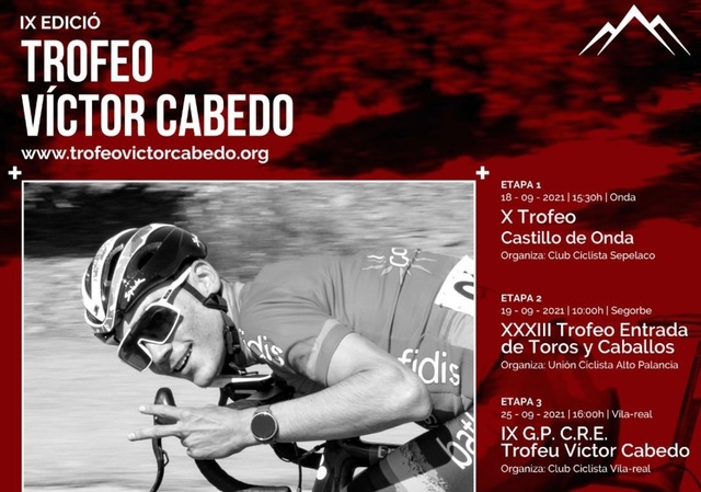 Cartel del Trofeo Víctor Cabedo de ciclismo júnior