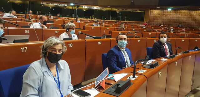 El alcalde, Jos Benlloch, en el pleno del Congreso de Poderes Locales y Regionales del Consejo de Europa