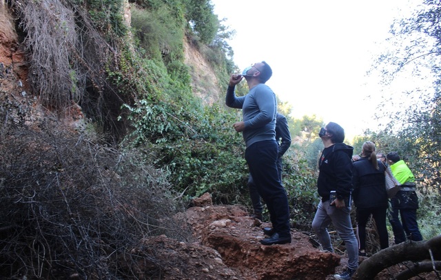 L'alcalde visita els despreniments a la ruta botnica