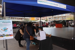 Carpa informativa de la campanya Fem Poble