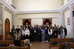 Alumnos del Erasmus + Democracy con el IES Francesc Trrega_1