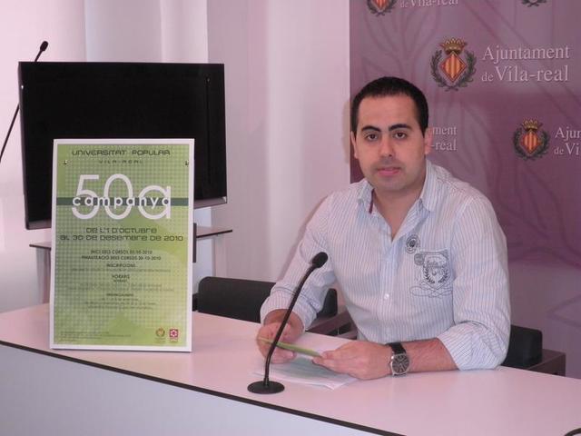 La Universitat Popular de Vila-real ofereix un total de 40 cursos i tallers en la 50a edici