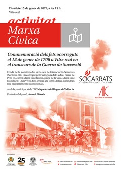 Cartell de la marxa cvica per a commemorar la Crema de 1706 _1