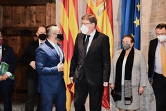 Recepcin del presidente del Consell, Ximo Puig, al alcalde y representantes de Vila-real_3