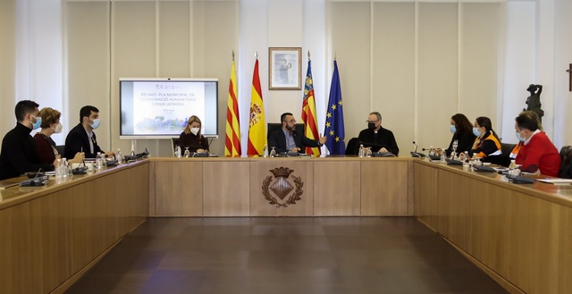 Reuni de la mesa de coordinaci permanent del Pla municipal d'ajuda humanitria a Ucrana