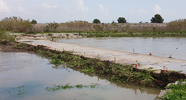 La Gola sur del Paisaje Protegido de la Desembocadura del ro Mijares se abre nuevamente al mar despus de estar un ao cerrada