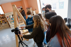 Primera sessi� rodatge VIST Express en l'Espai Jove i voltants (2)