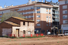 Inici de les obres del jard de Botnic Calduch
