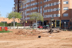 Inicio de las obras del jardn de Botnic Calduch _1